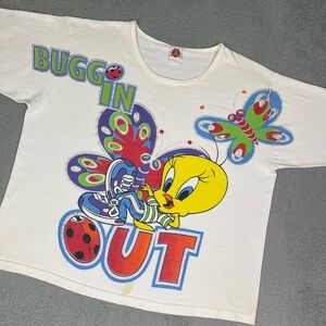 Vintage 90s Looney Tunes tweety‎ bird T-shirt